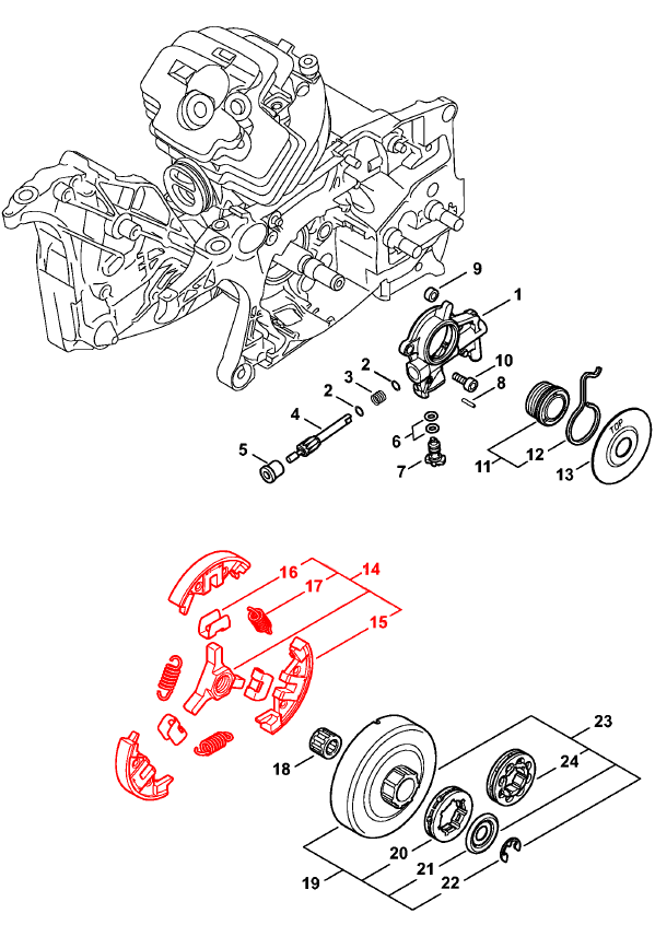 Муфта STIHL 1142-160-2000 - фото 48754