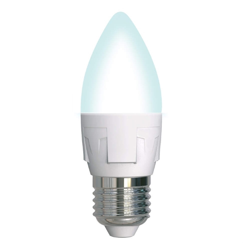 Лампа Яркая LED-G45 7W/NW/E27/FR PLP01WH TM Uniel - фото 55347