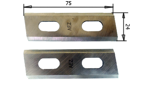 Комплект ножей рубанка №010218A1 HCS 65mn 75 мм - фото 67007