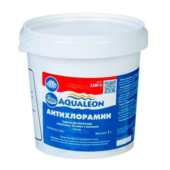 Средство для очистки антихлорамин Aqualeon  гранулы 1кг