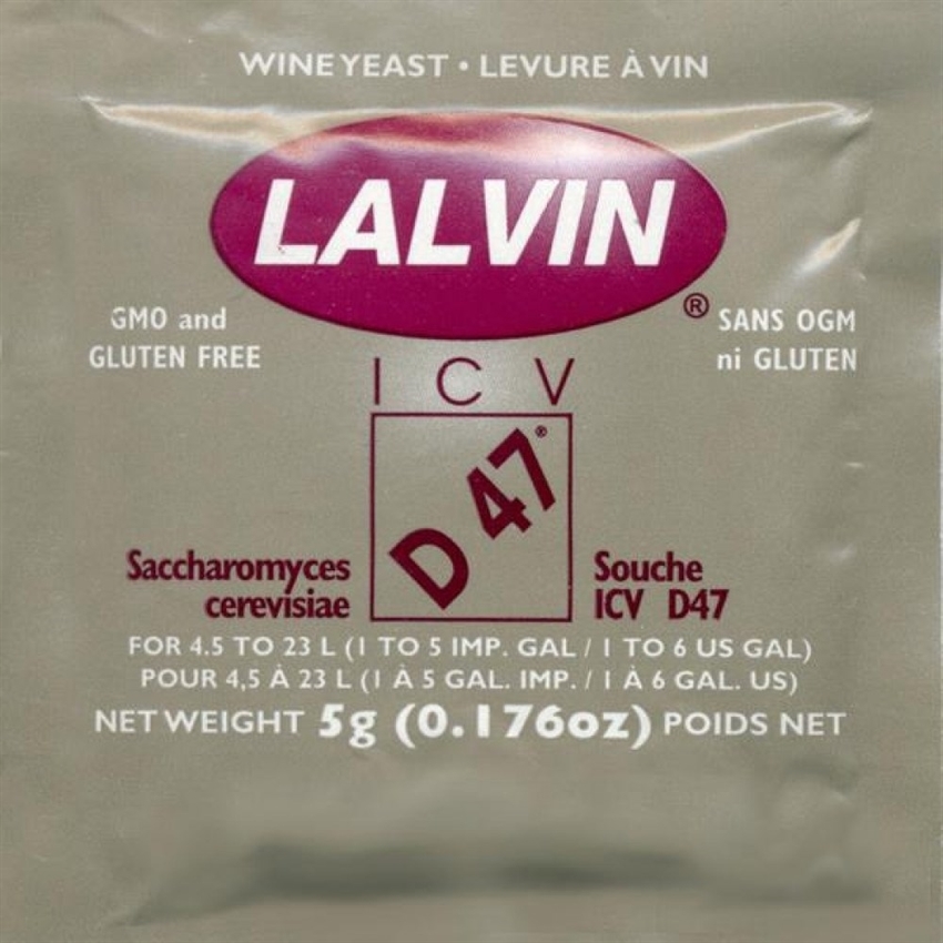 Дрожжи винные LALVIN D-47 - фото 70737