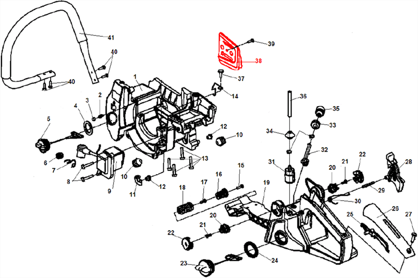 Боковой лист Champion 240 на крышку шины 4011015101 - фото 71753