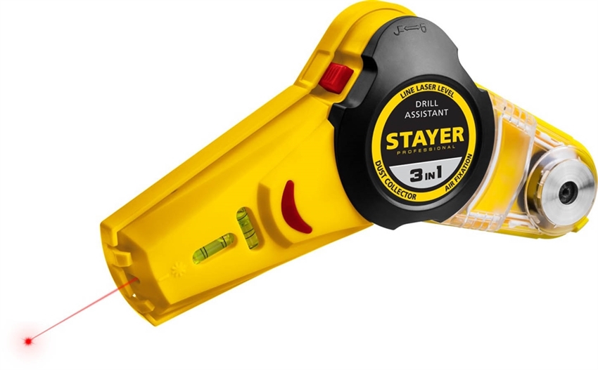 Уровень лазерный Stayer Drill Assestant, 34987 - фото 75937