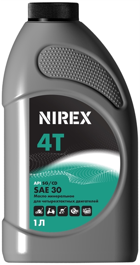 Масло Nirex 4-х тактное минеральное SAE 30 1л, 32292 - фото 77371
