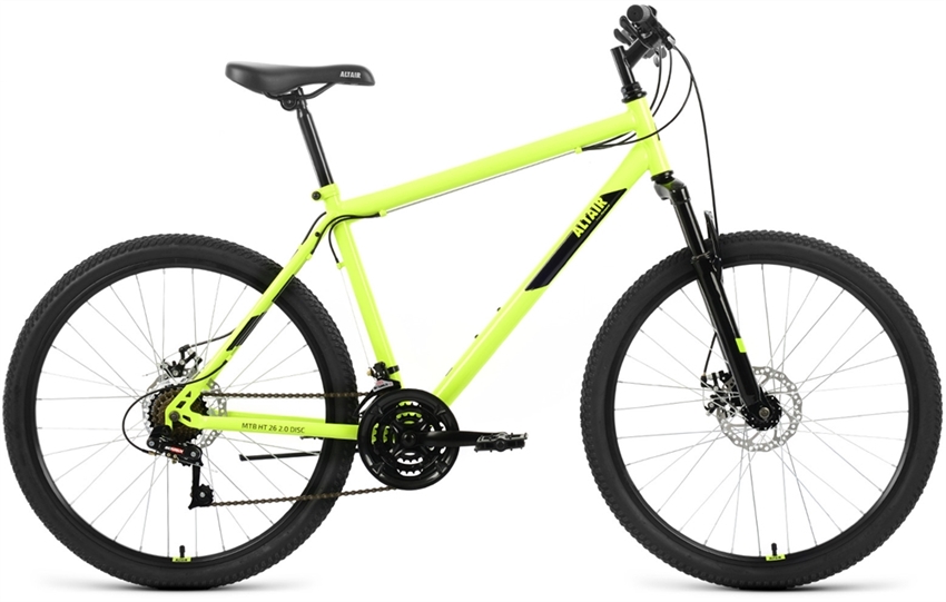 Велосипед Altair MTB HT 26  2,0 D ярко-зеленый/черный - фото 77640