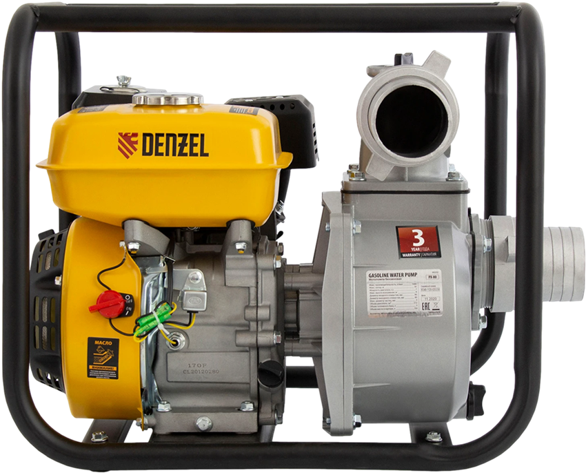 Мотопомпа бензиновая для чистой воды PX-80 Denzel, 99202 - фото 77735