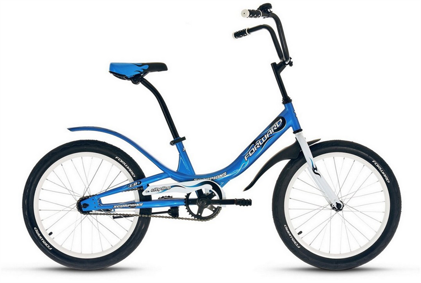 Велосипед Scorpions 20 1,0 синий/белый - фото 77813