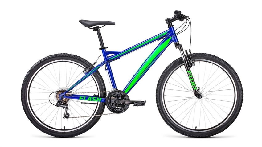 Велосипед Flash 26 1.0 синий/ярко-зеленый