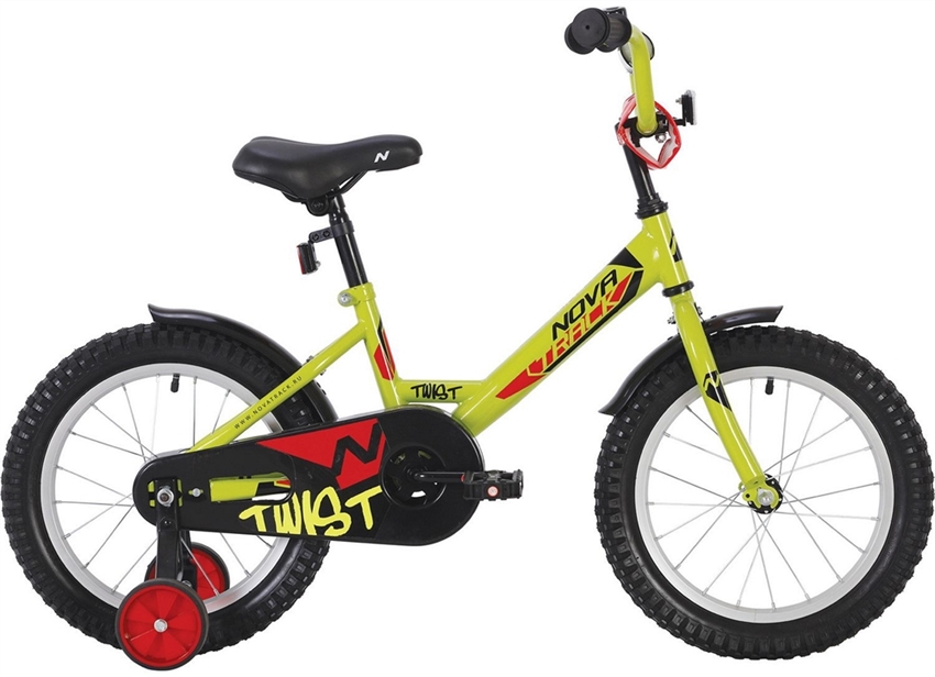Велосипед NOVATRACK 12  Twist, салатовый, 140634 - фото 77835