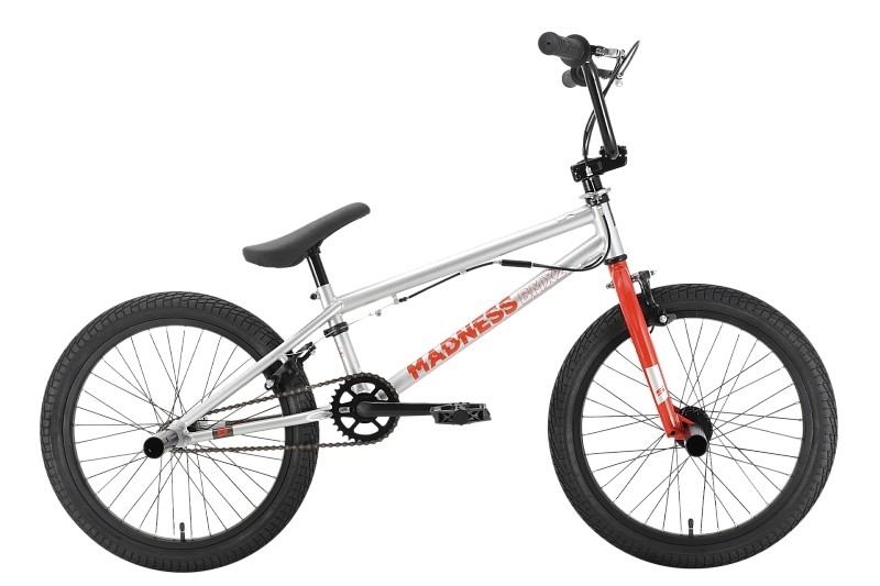 Велосипед Stark 22 Madness BMX 2 серебристый/оранжевый