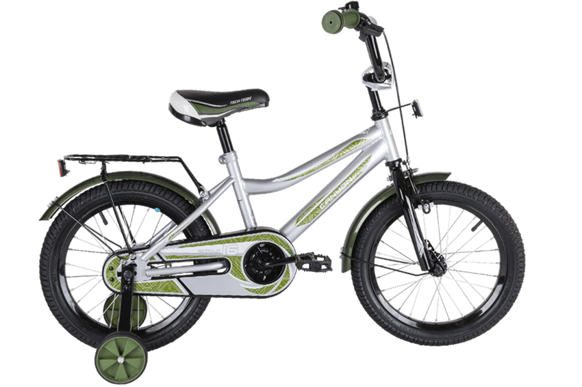 Велосипед TECH TEAM Canion 14  серо/зеленый - фото 77847