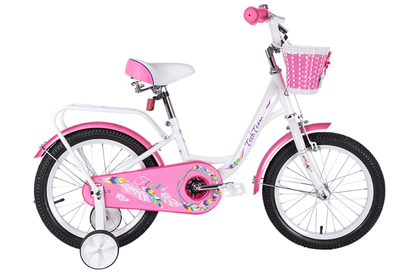 Велосипед TECH TEAM Firebied 18  бело-розовый - фото 77849