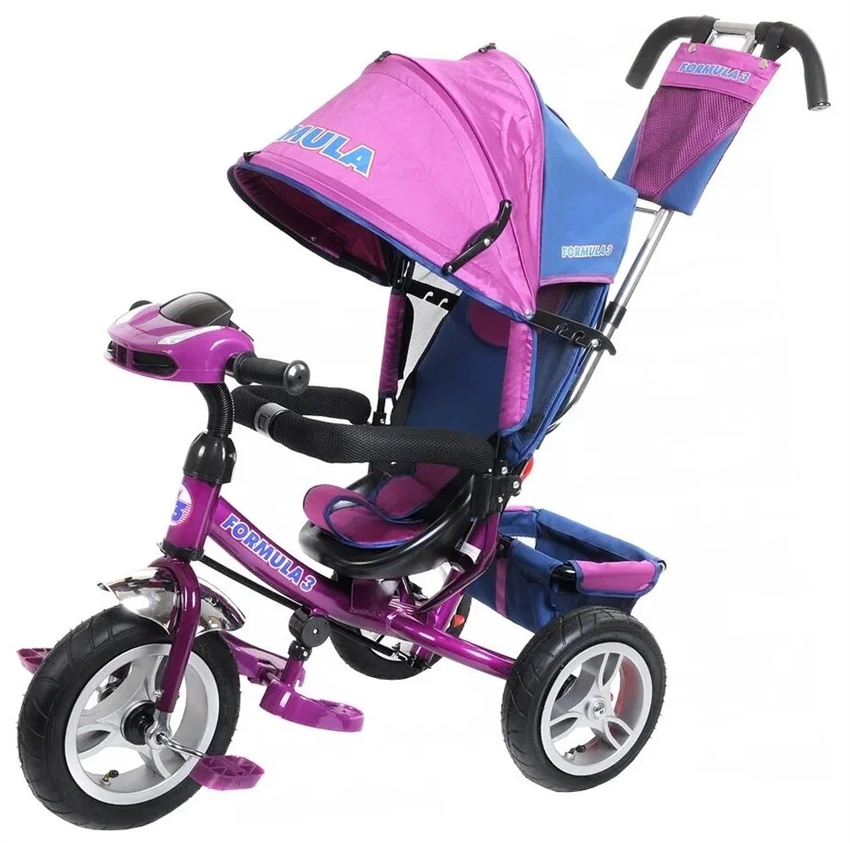 Велосипед детский трехколесный Formula, фиолетовый - фото 77865