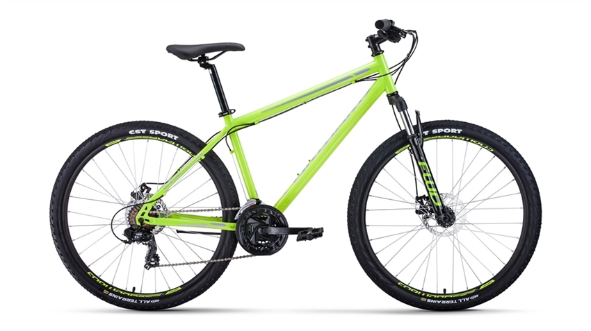 Велосипед Sporting 27,5 2.0 disc ярко-зеленый/серый - фото 77886
