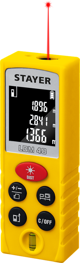 Дальномер лазерный Stayer LDM-40 Professional 34956 - фото 78124