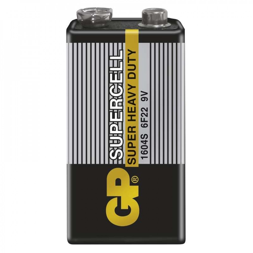 Батарейка GP Supercell 6LR61 1604S-S1 крона - фото 78888