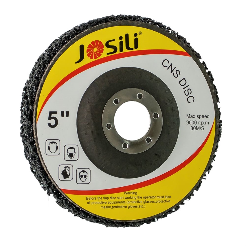 Круг синтетический шлифовальный 125мм Josili (черный) - фото 80381