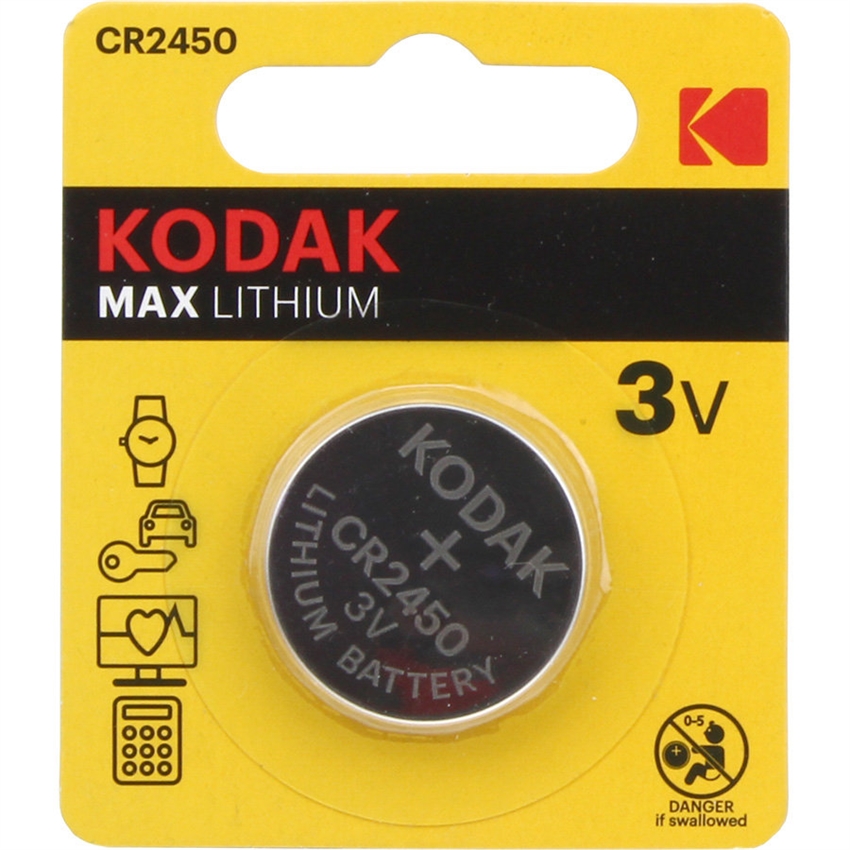 Батарейка Kodak CR 2450 - фото 81195