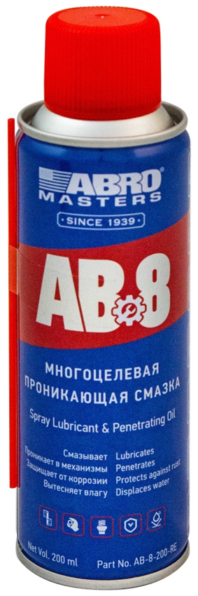 Смазка многоцелевая ABRO AB-8 MASTER, 200 мл - фото 81340