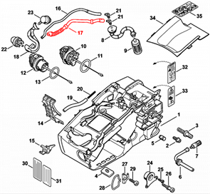 Шланг топливный на STIHL MS192 11373587703