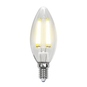 Лампа светодиодная Uniel LED-C35-6W/NW/E14/CL PLS02WH
