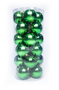 Набор шаров 24 шт. 8 см зеленый 80SV24-01GR