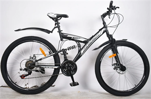 Велосипед Rook TS260D черный/серебро