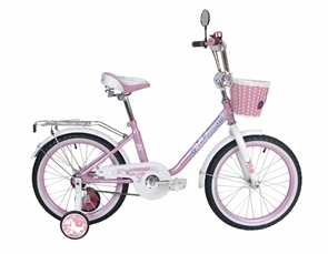 Велосипед BLACK AQUA Princess 12  розовый-белый KG1202