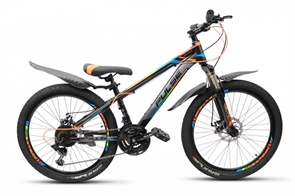 Велосипед PULSE 2000 24  черный/оранжевый/синий