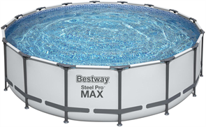 Бассейн каркасный круглый Bestway Steel Pro Max 488x122 см 19480л 5612Z BW