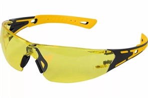 Очки защитные открытые желтая линза, Denzel 89192