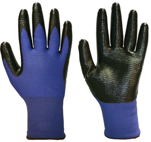 Перчатки DERZHI сине-черные нейлон, 863410