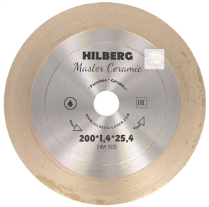 Диск алмазный Hilberg HM505 отрезной Master Ceramic 200*25,4 мм