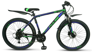 Велосипед PULSE  MD5000/AL 26  черно/сине/зеленый