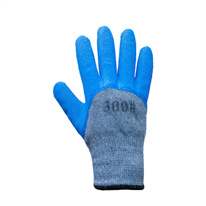 Перчатки #300 серо-синие