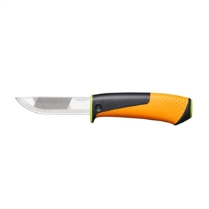 Нож для тяжелых работ с точилкой Fiskars 1023619 - фото 21984