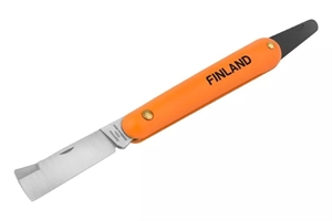 Нож прививочный с язычком для отгиба коры с прямым лезвием Finlend 1454 - фото 21986