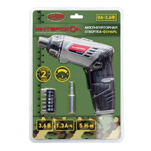 Отвертка аккумуляторная ИНТЕРСКОЛ ОА-3,6Ф блистер - фото 22956 Отвертка аккумуляторная ИНТЕРСКОЛ ОА-3,6Ф блистер - фото 22956