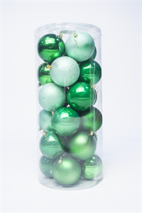 Набор шаров 24 шт. 10 см зеленый 100AGV24-01GR - фото 25695