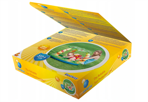 Бассейн детский надувной круглый с надувным дном BESTWAY FastSet Джунгли 99x91x71 см 52179 - фото 26521