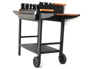 Барбекю прямоугольный на колесах - фото 26812