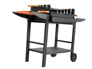 Барбекю прямоугольный на колесах - фото 26813