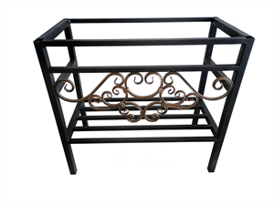 Мангал кованый сталь 3 мм прямые ножки 800x400 - фото 26866