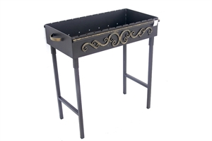 Мангал сталь 3 мм с узором  800x400 - фото 26924