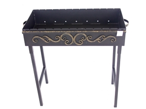 Мангал сталь 3 мм с узором  800x400 - фото 26925