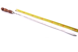 Шампур нержавеющая сталь с деревянной ручкой 12x55 - фото 27013