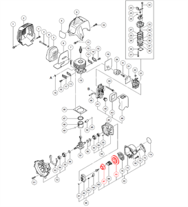 И14 Храповик+шкив стартера HITACH CG27 (6684678+6684676) 6699691 - фото 32438