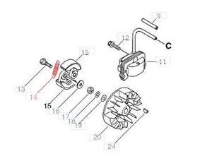 Ж17 Пружина сцепления SRM330 17501849932 - фото 32527