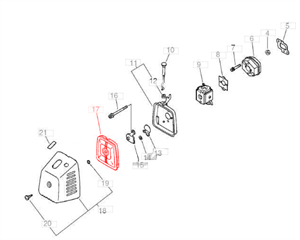 Ж16 Фильтр воздушный ECHO SRM4605 13031043130 - фото 32548