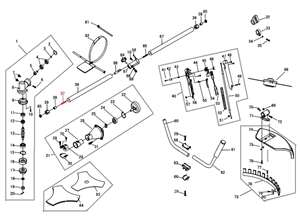 Вал приводной Т233-Т516 нижняя 703мм 02020060034 - фото 33214